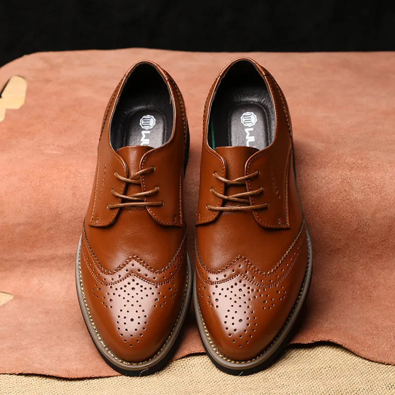 2017 Italian Luxury Designer Formal Mens Dress Shoes Genuine Leather Black Basic Flats For Men Wedding Office