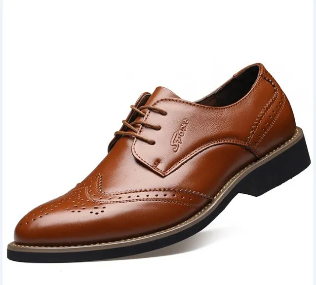 2017 Italian Luxury Designer Formal Mens Dress Shoes Genuine Leather Black Basic Flats For Men Wedding Office