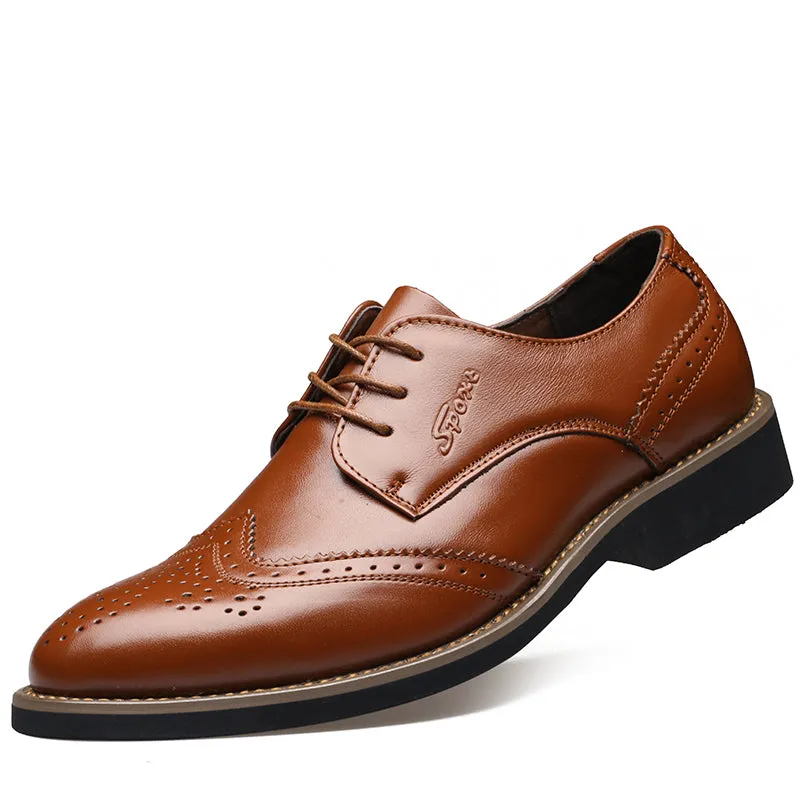 2017 Italian Luxury Designer Formal Mens Dress Shoes Genuine Leather Black Basic Flats For Men Wedding Office
