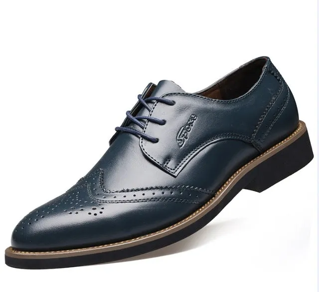 2017 Italian Luxury Designer Formal Mens Dress Shoes Genuine Leather Black Basic Flats For Men Wedding Office