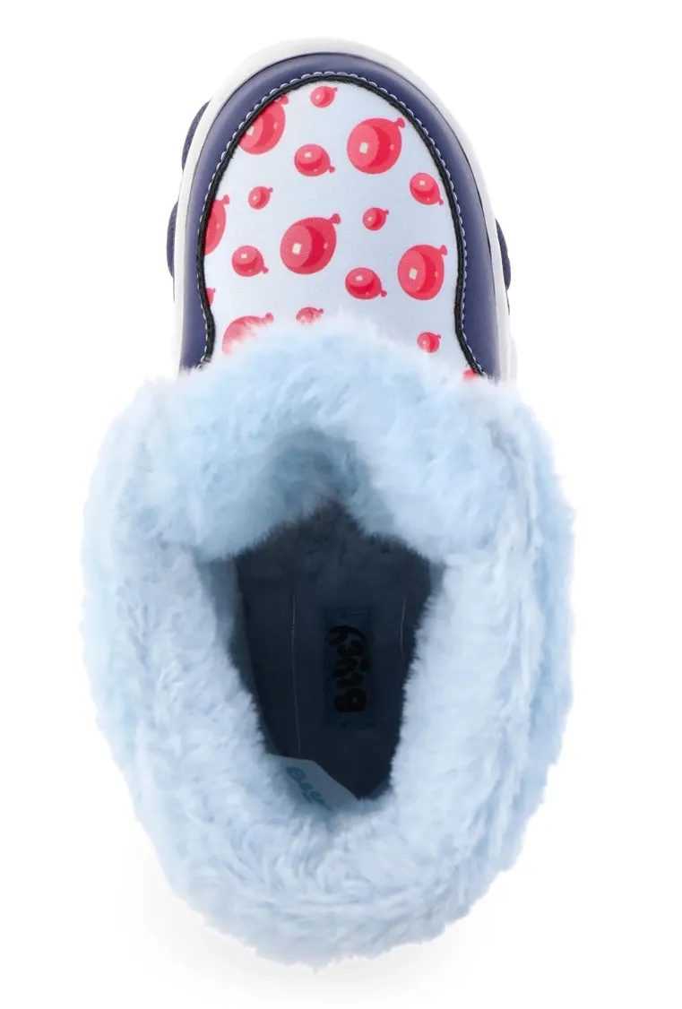 Bluey Toddler Kids Winter Boots with Faux Fur Trim