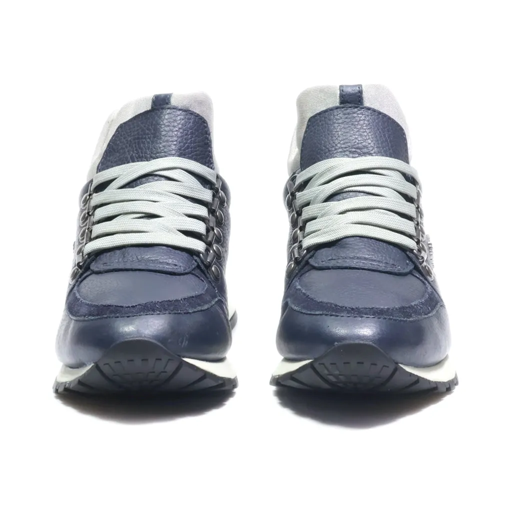 Bugatti Low-Top Sneakers Leather Blue Colour For Women