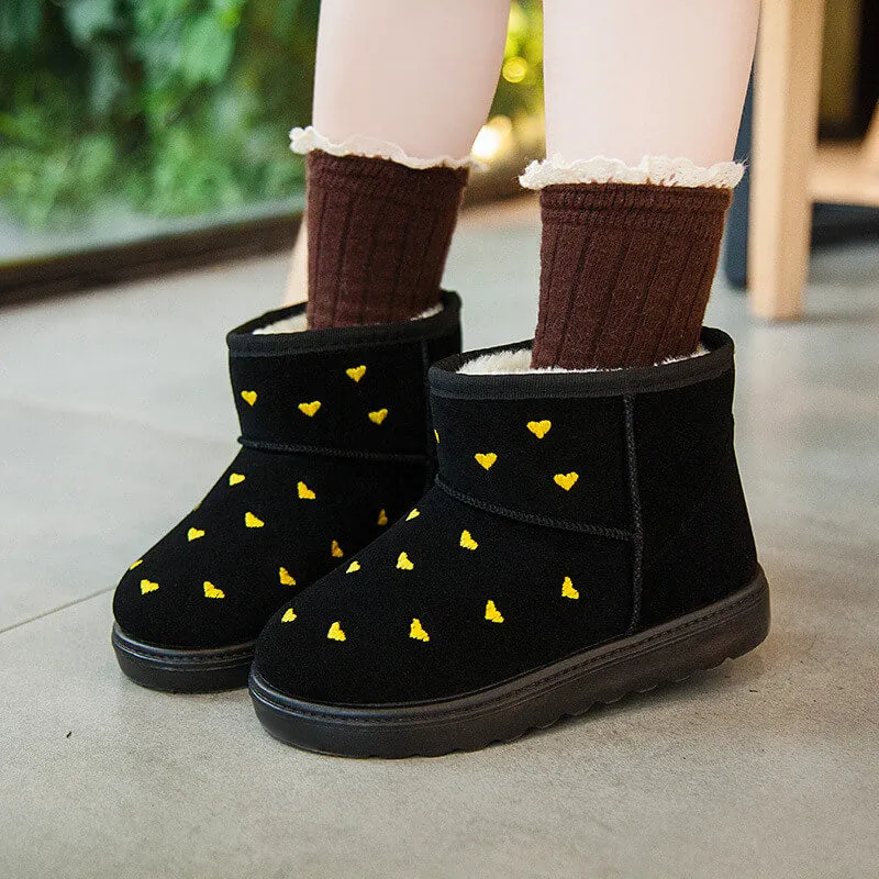 Children Winter Snow Boots Warm Non-slip Lovely Boots