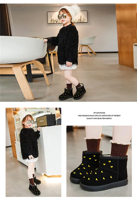 Children Winter Snow Boots Warm Non-slip Lovely Boots