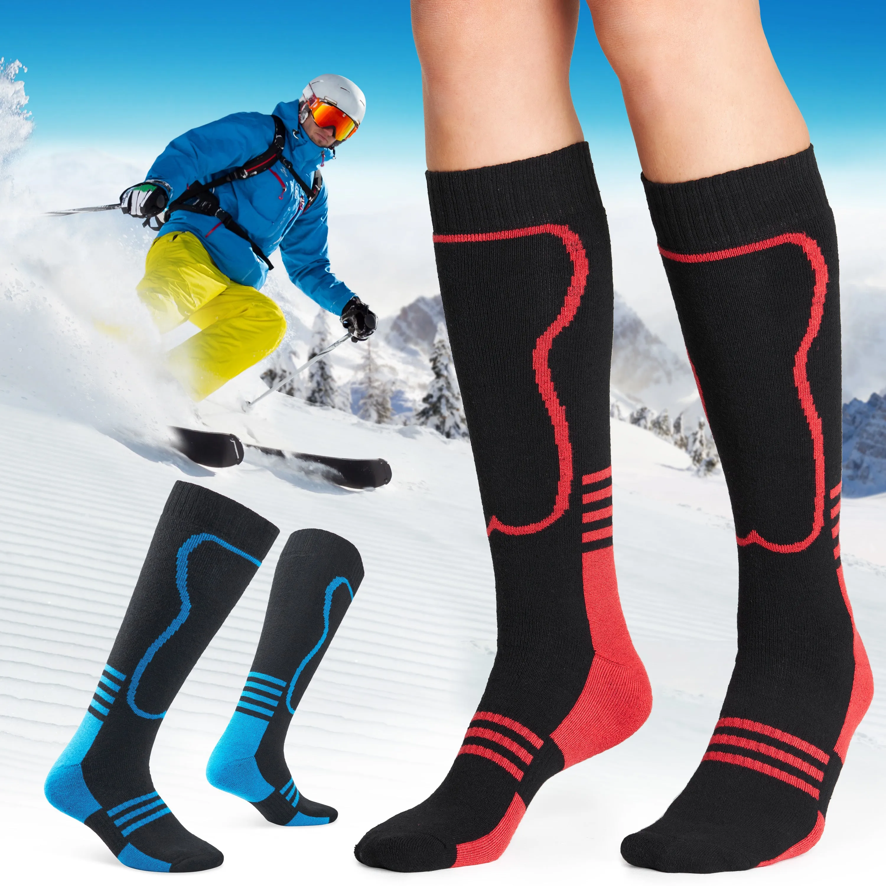CityComfort Mens Socks Thermal Socks - Pack of 2 -Winter Socks