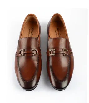 Leather Bit Loafers - Cognac - Ultra Flex