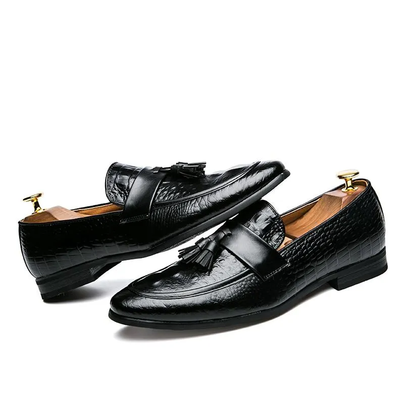 Luxury Italian Leather Tassel Loafers