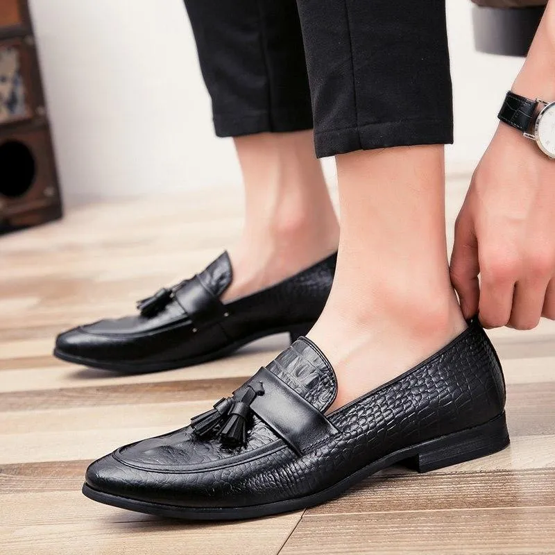 Luxury Italian Leather Tassel Loafers