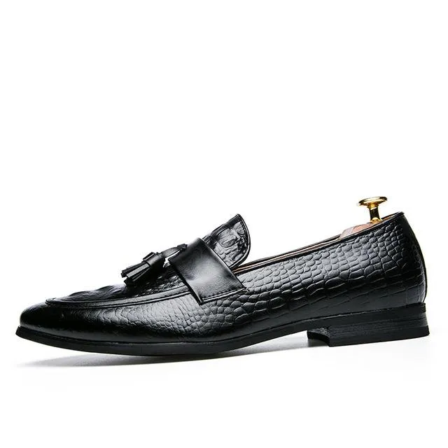 Luxury Italian Leather Tassel Loafers