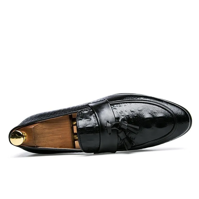 Luxury Italian Leather Tassel Loafers