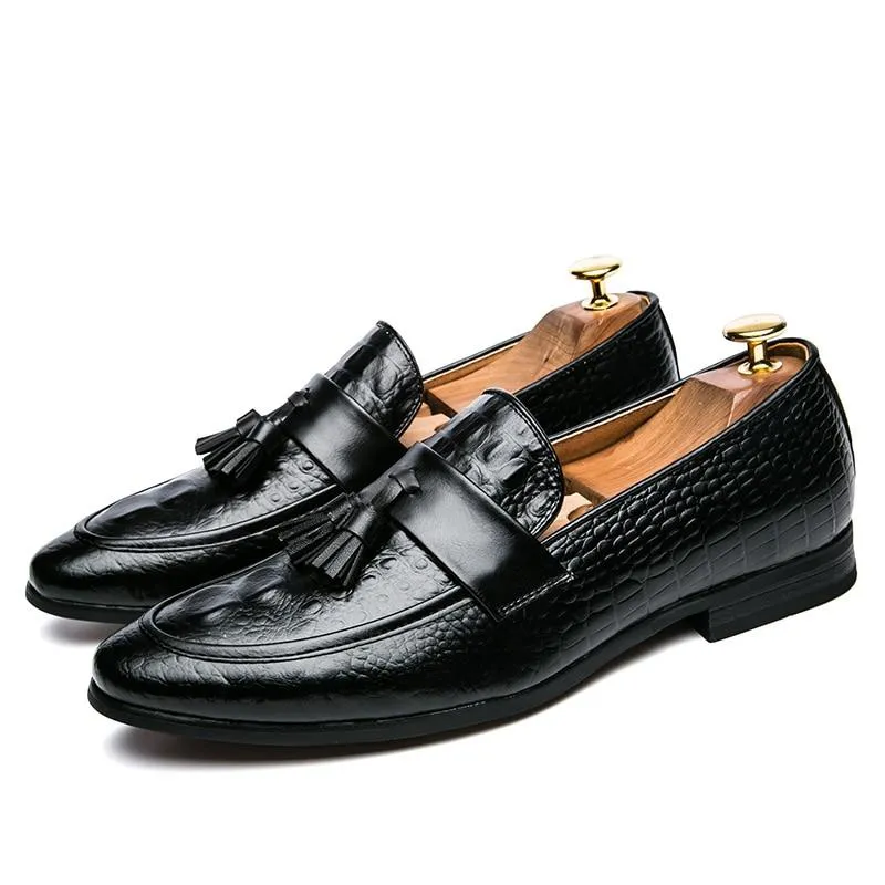 Luxury Italian Leather Tassel Loafers