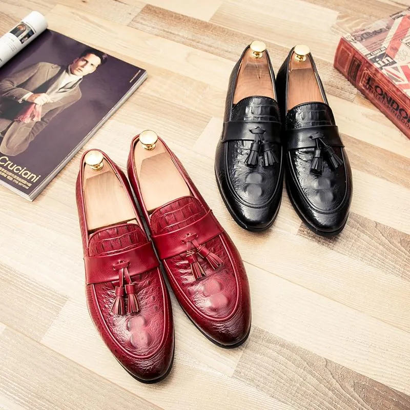 Luxury Italian Leather Tassel Loafers