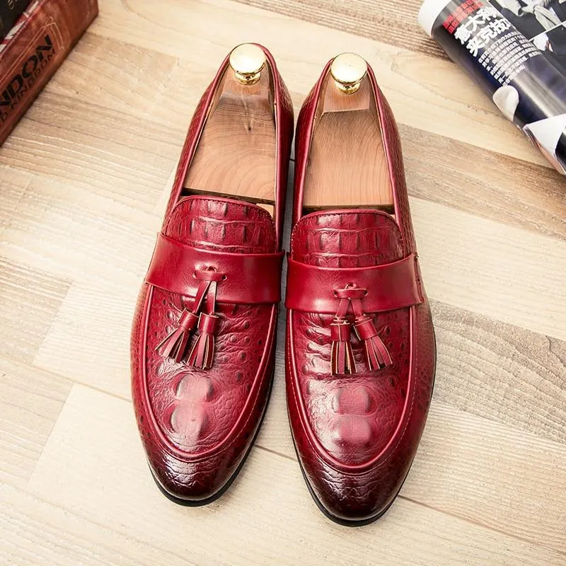 Luxury Italian Leather Tassel Loafers