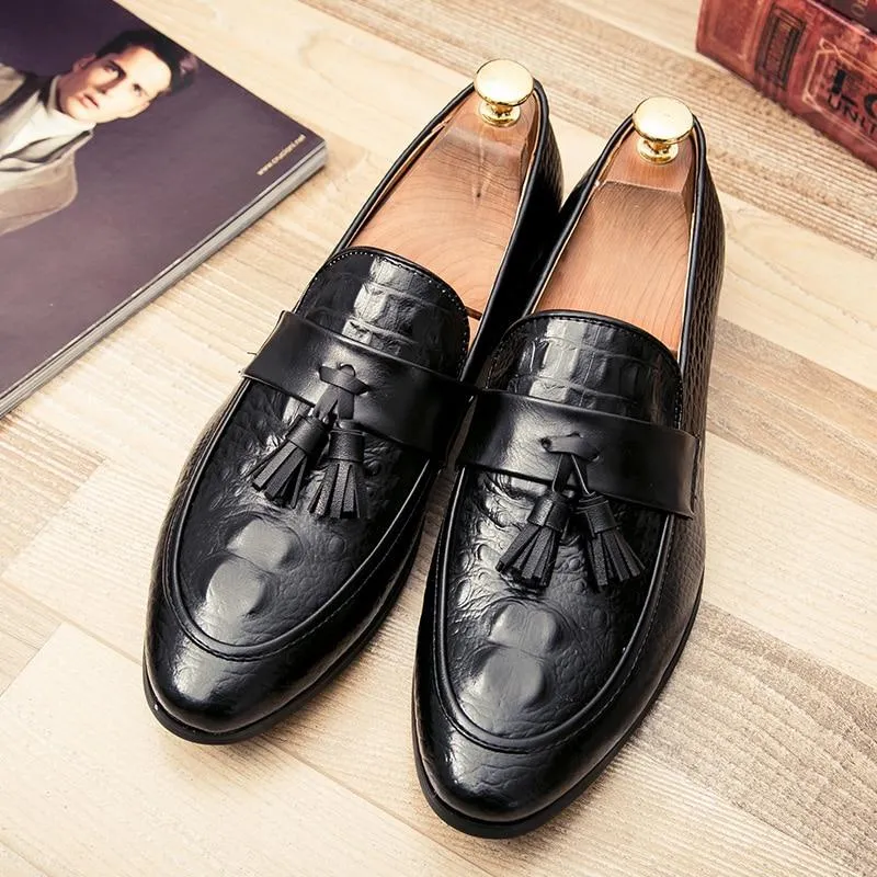 Luxury Italian Leather Tassel Loafers