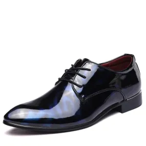Luxury Leather Oxford Pointed Toe Business Italian Shoes