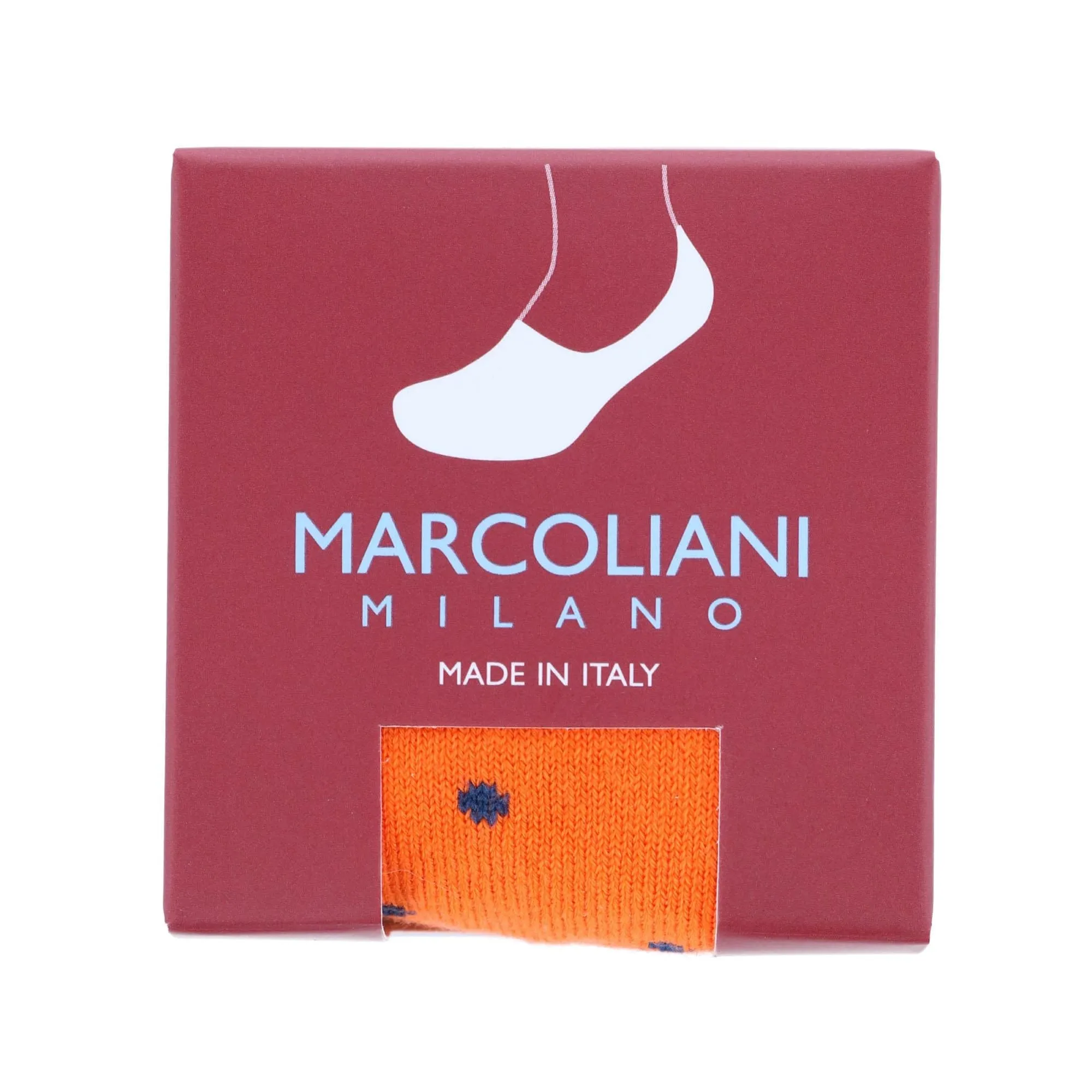 Marcoliani Men's Polka Dot Invisible Touch Liner Sock