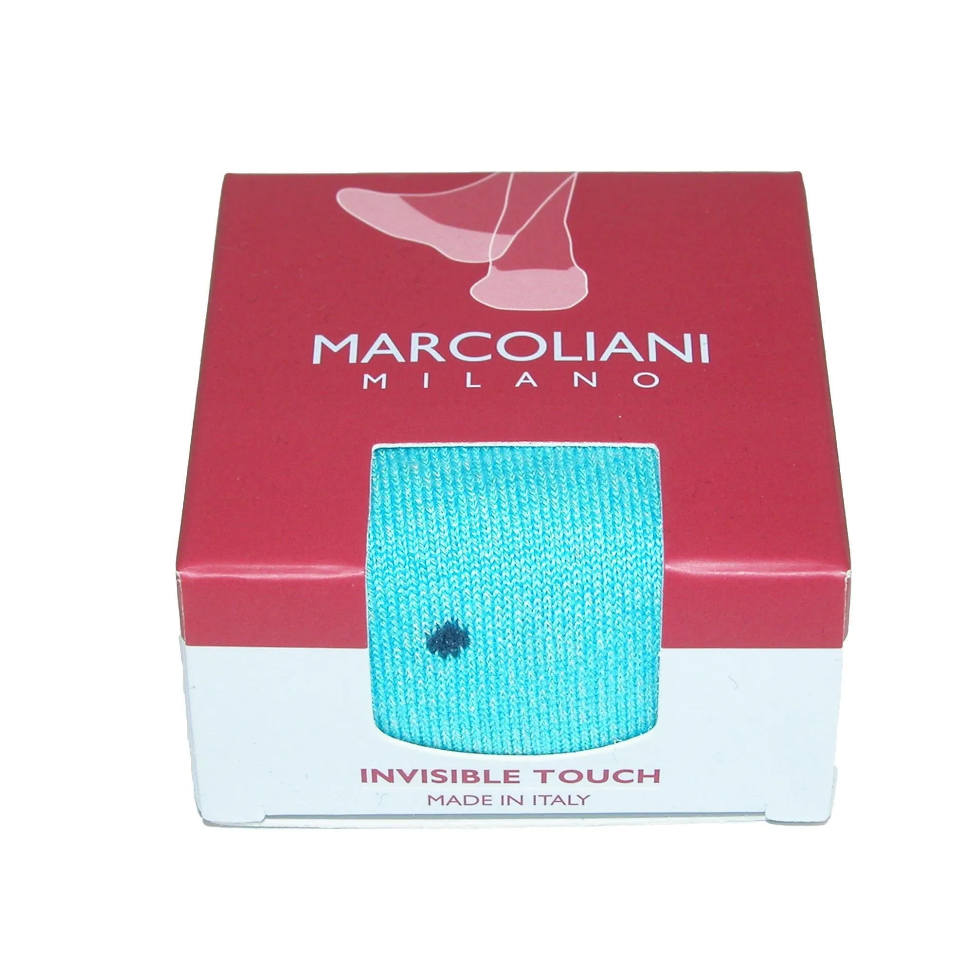 Marcoliani Men's Polka Dot Invisible Touch Liner Sock