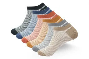 Men’s Striped Lowcut Ankle Socks