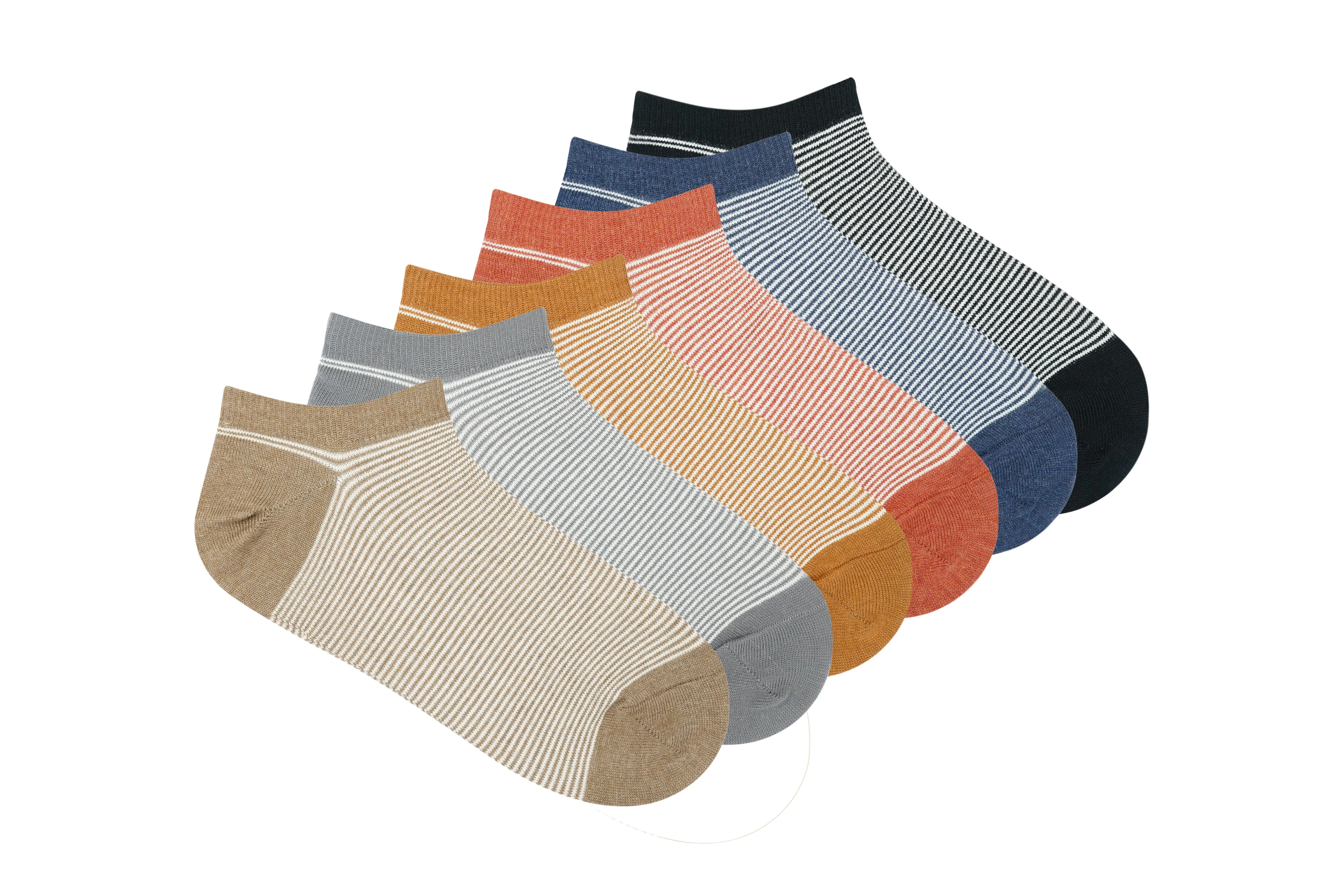 Men’s Striped Lowcut Ankle Socks