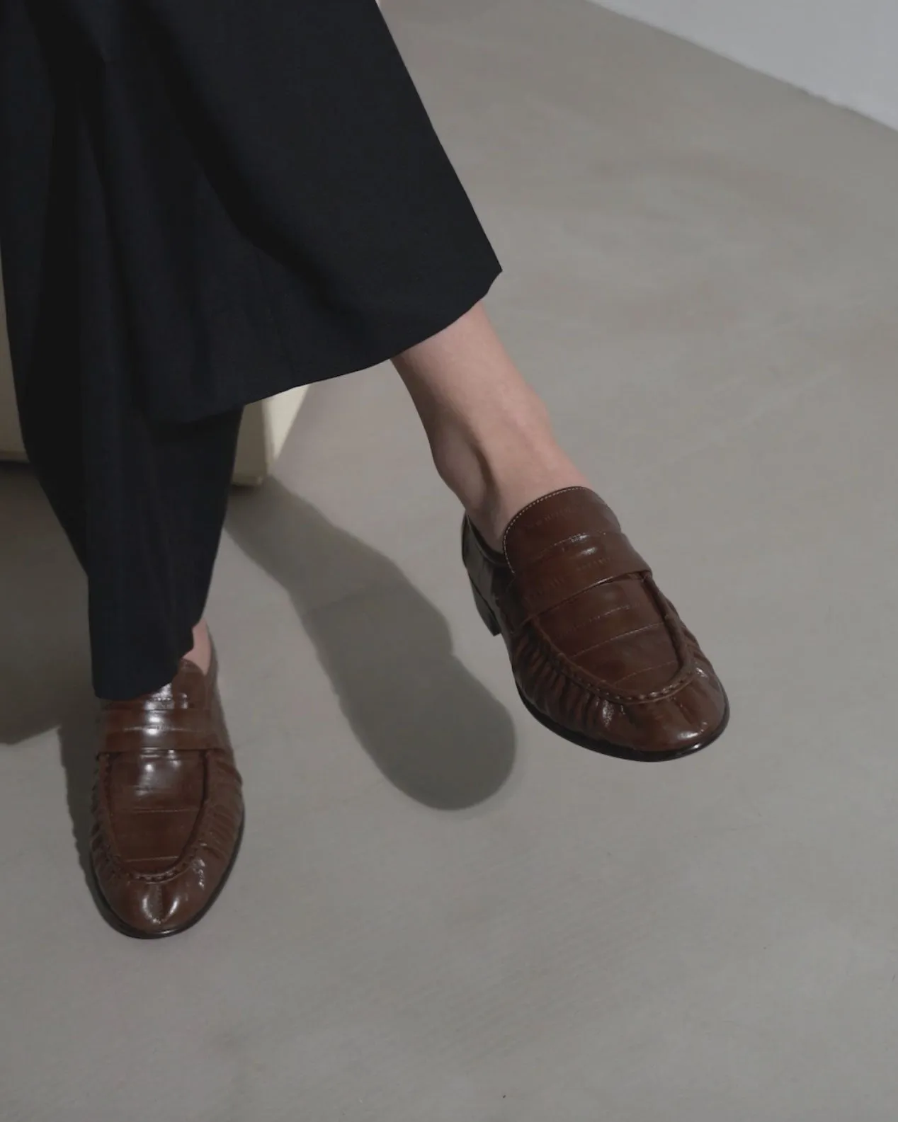 Soft light brown loafers