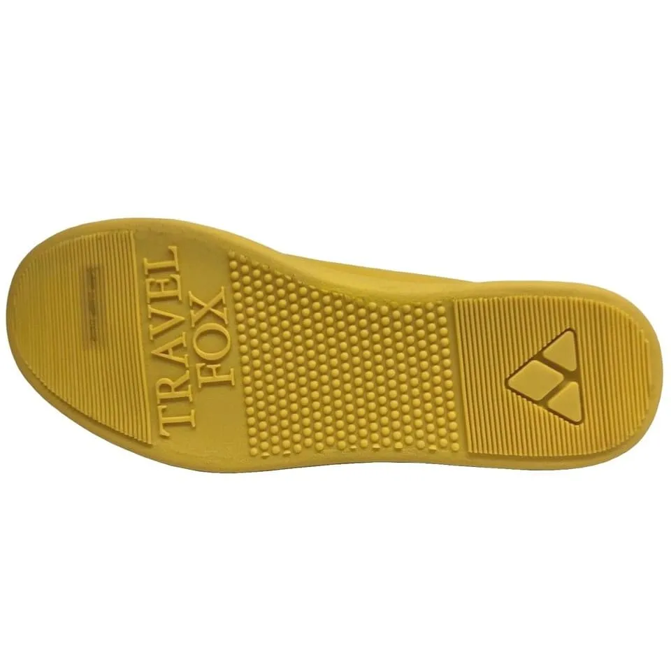 Travel Fox Men's Yellow Nappa Leather High Top Sneakers 915601 11