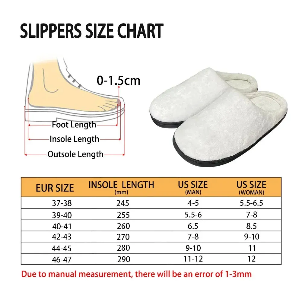 Van EVH 5150 Striped Warm Slippers | Rock Band Inspired Cotton Indoor Shoes