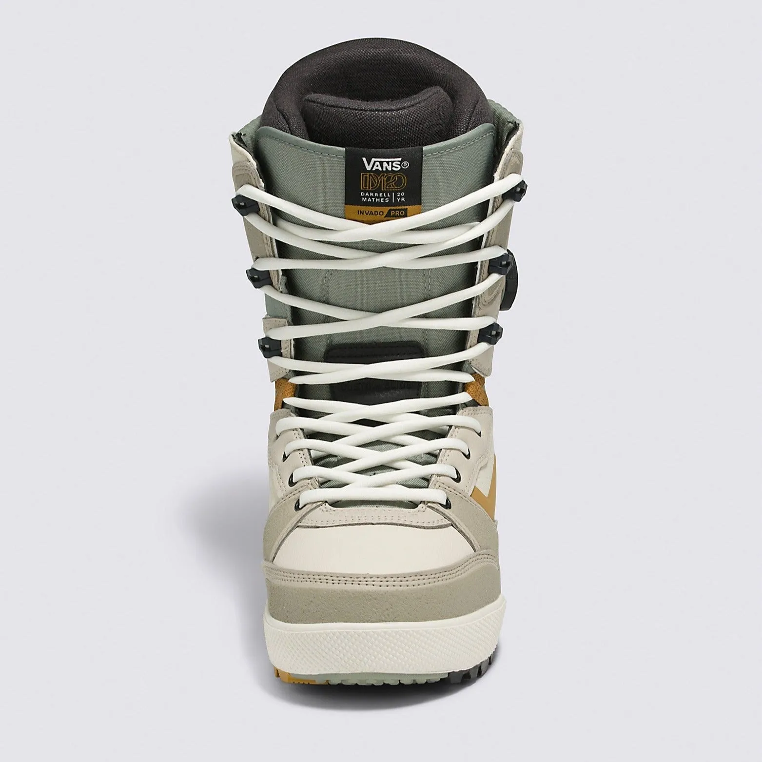Vans Invado Pro x Darrel Mathes Snowboard Boots - Beige/Khaki